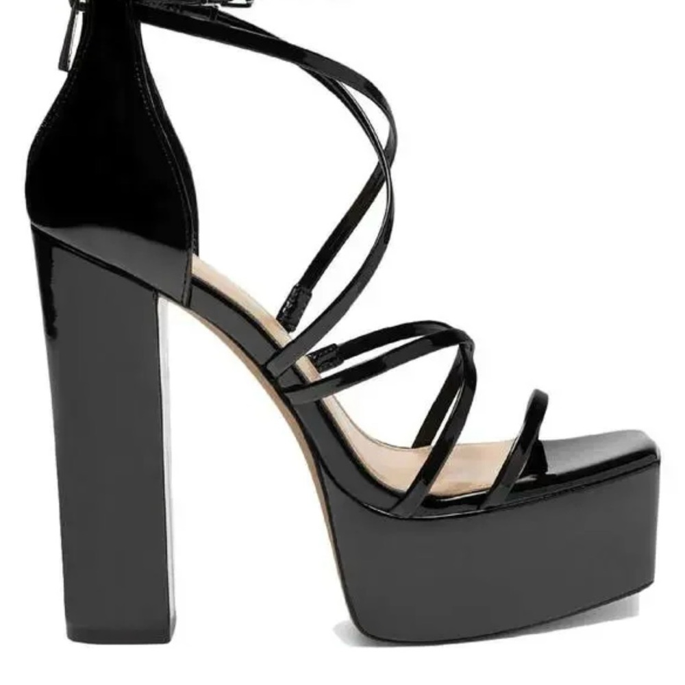 Patent Leather Platform Heels